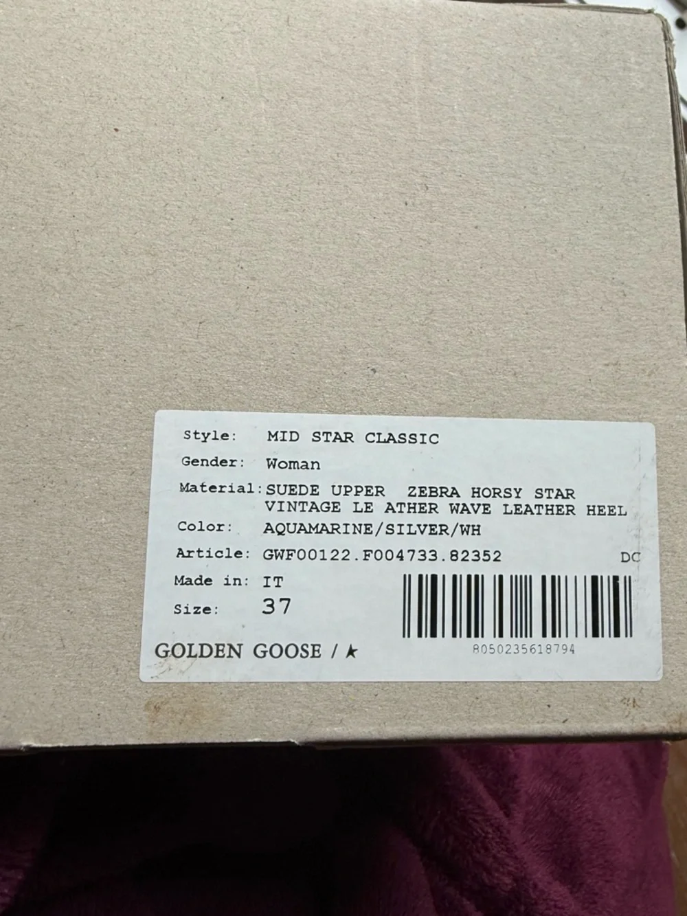 Golden goose midstar sneakers suede blue size 37 - Picture 7 of 7